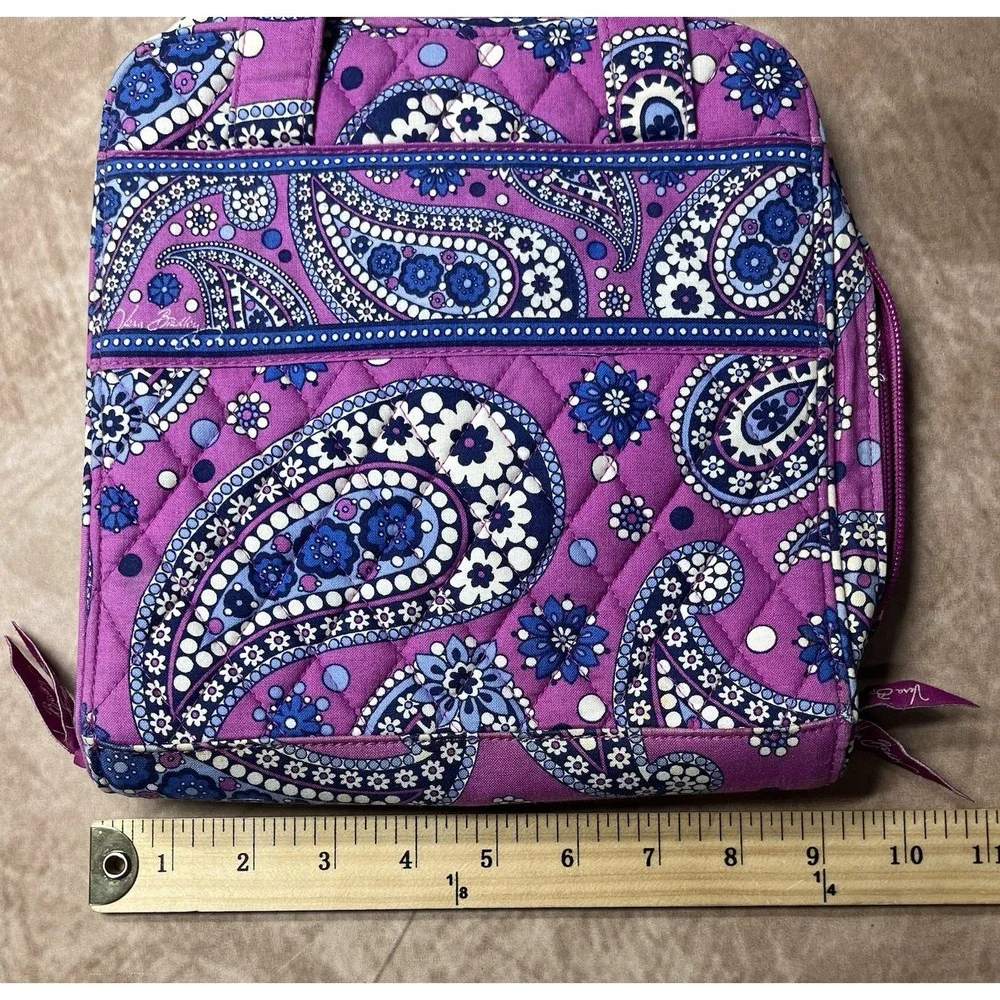 Purple With Blue Paisley Vera Bradley Cosmetic Organizer